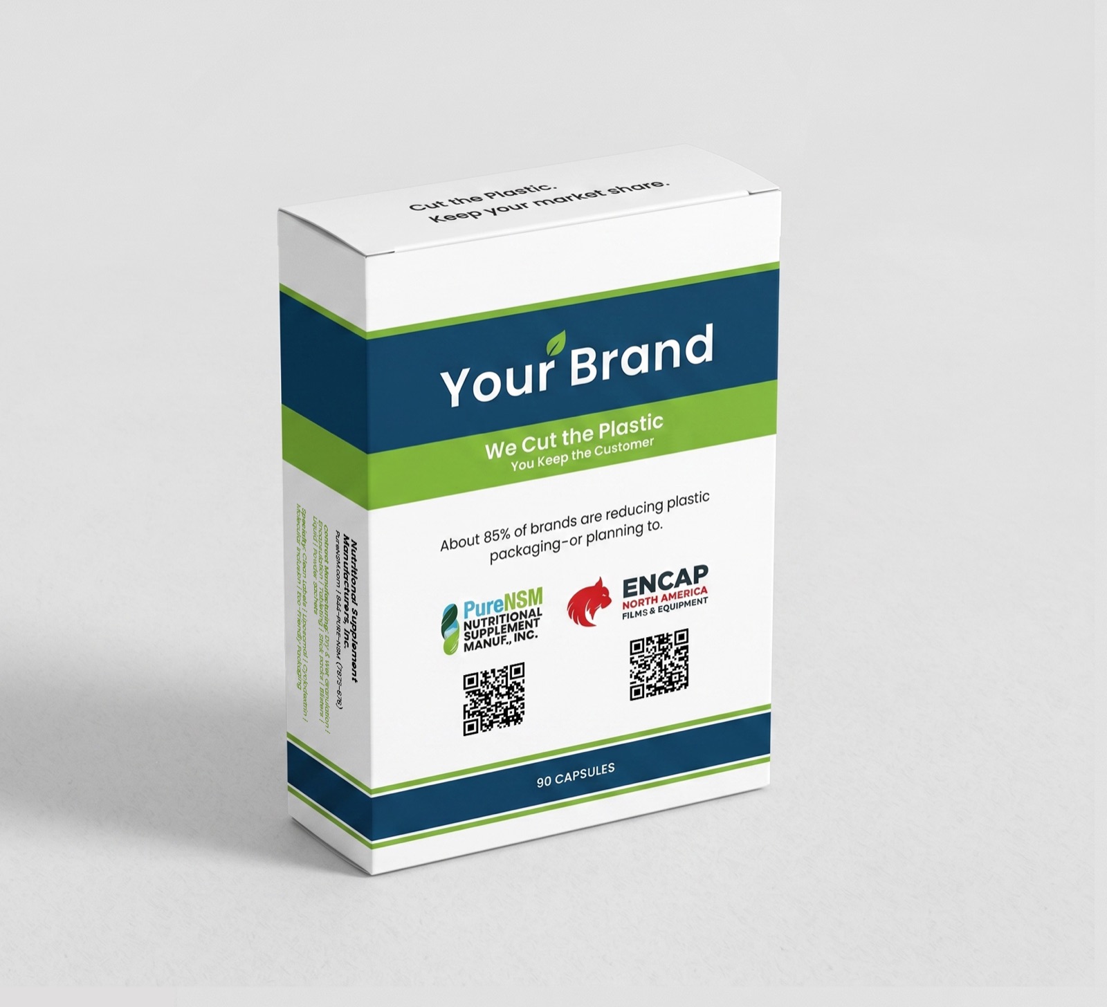 Co-branded Encap folding carton design visualization